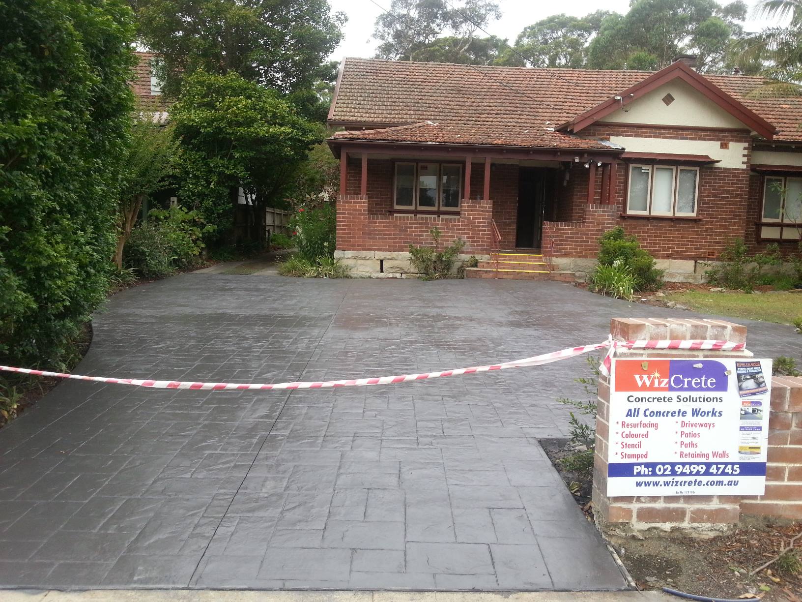 Stamped vs coloured concrete Sydney